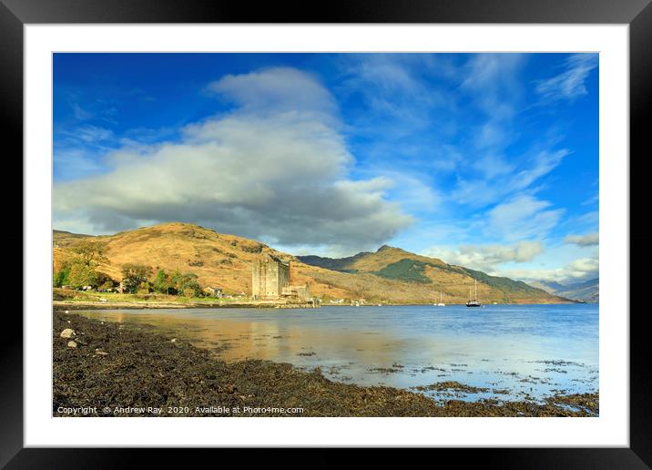 Clouds over Carrick Castle Framed Mounted Print by Andrew Ray