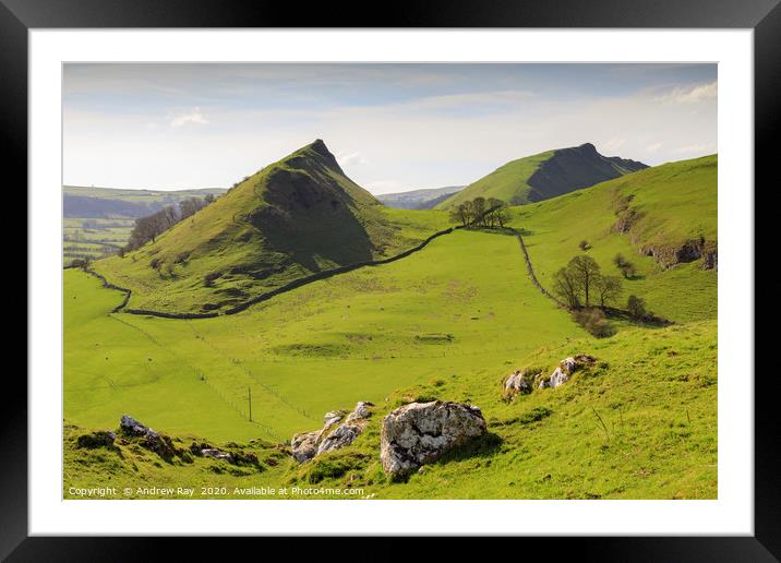 Afternoon Light on Parkhouse and Chrome Hills Framed Mounted Print by Andrew Ray
