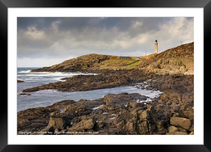 Ardnamurchan Lighthouse Framed Mounted Print by Andrew Ray