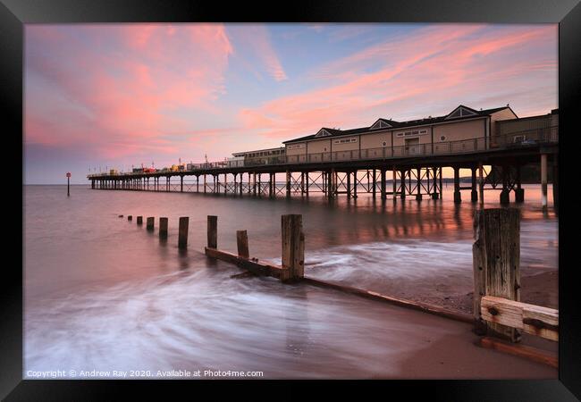  Teignmouth Pier Framed Print by Andrew Ray