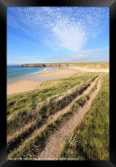 Coast Path to Holywell Framed Print by Andrew Ray