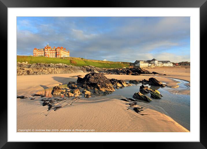 Fistral View (Newquay) Framed Mounted Print by Andrew Ray