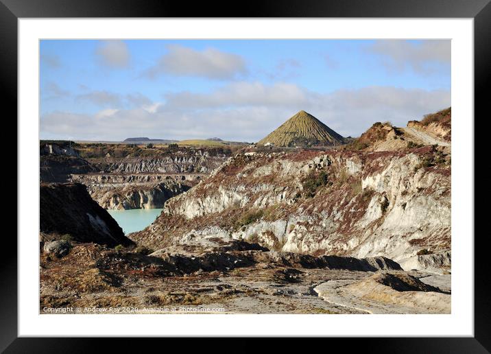 China Clay Country Framed Mounted Print by Andrew Ray