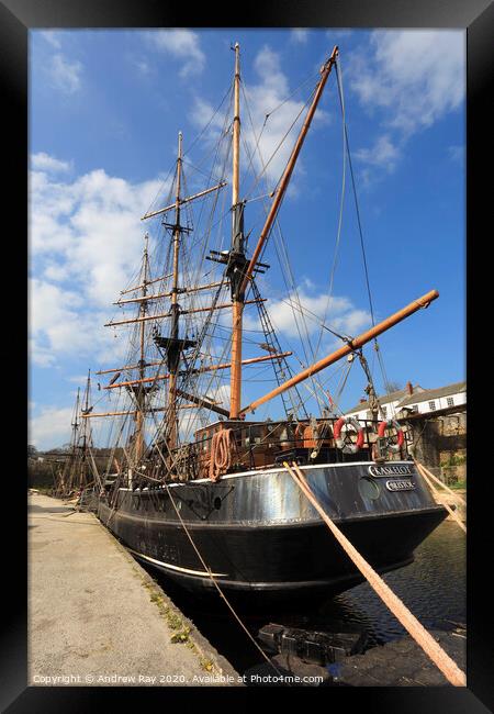 Tall ships (Charlestown) Framed Print by Andrew Ray