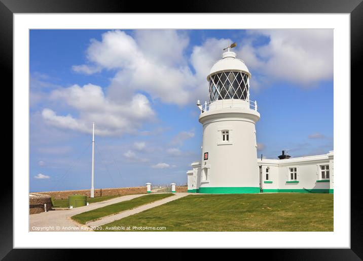 The Lighthouse (Pendeen) Framed Mounted Print by Andrew Ray