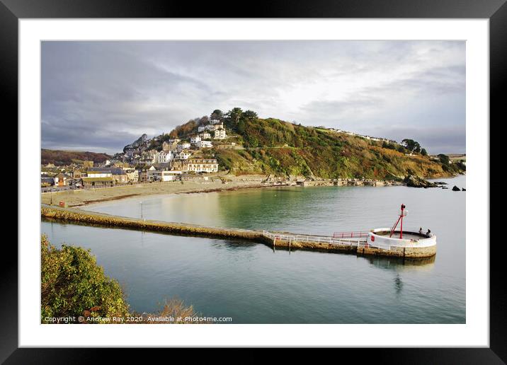 East Looe Framed Mounted Print by Andrew Ray