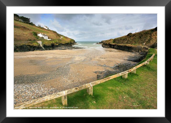 Port Gaverne Framed Mounted Print by Andrew Ray