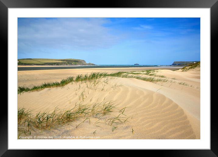 Dunes on the Camel Framed Mounted Print by Andrew Ray