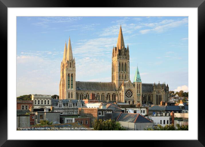 Truro Cathedral Framed Mounted Print by Andrew Ray