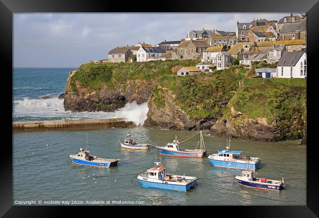 Port Isaac Framed Print by Andrew Ray