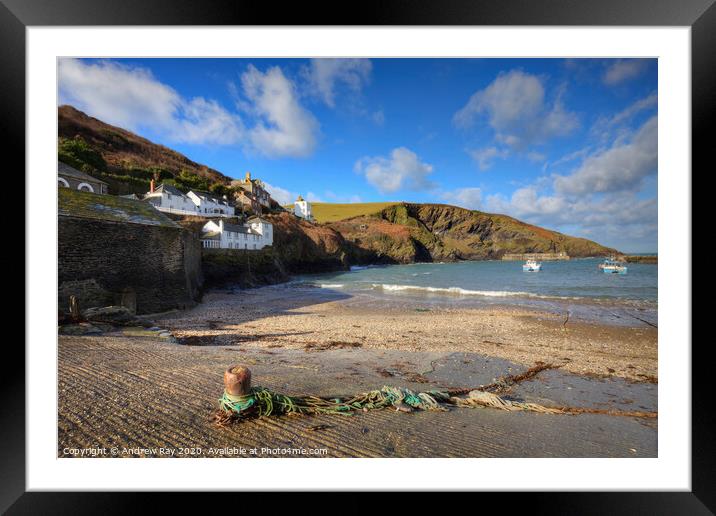 Slipway view (Port Isaac) Framed Mounted Print by Andrew Ray