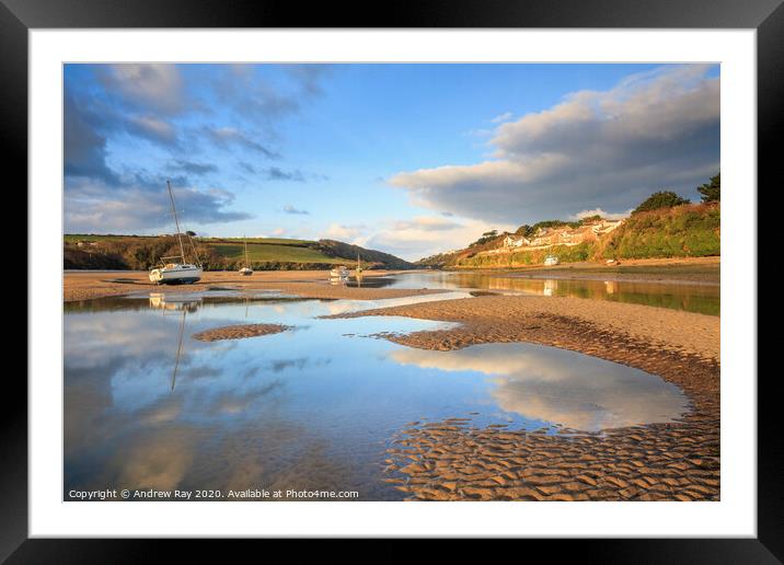 Gannel Reflections Framed Mounted Print by Andrew Ray