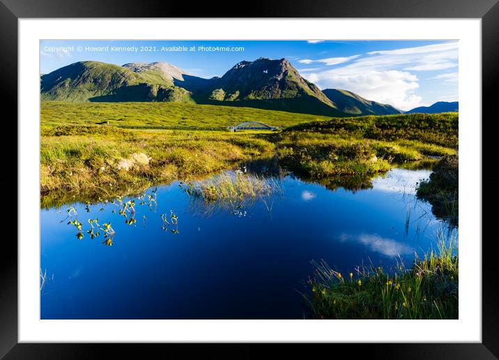 Stob a Ghlais Choire from the West Highland Way Framed Mounted Print by Howard Kennedy