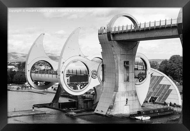 Falkirk Wheel Framed Print by Howard Kennedy