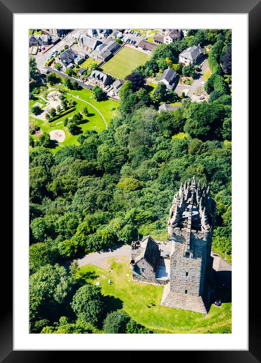 National Wallace Monument, Abbey Craig, Stirling Framed Mounted Print by Howard Kennedy