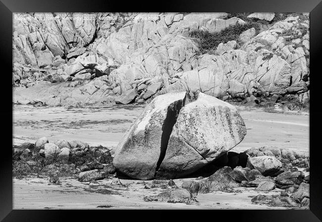 Fingal's Rock Framed Print by Howard Kennedy