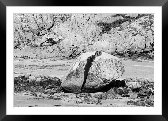 Fingal's Rock Framed Mounted Print by Howard Kennedy