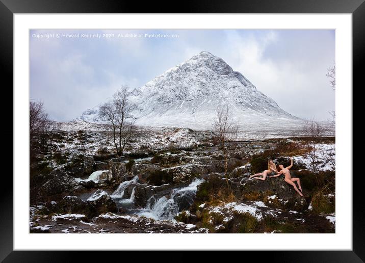 Nude Ice Maidens Framed Mounted Print by Howard Kennedy