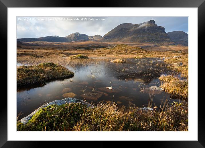 Quinag Morning Framed Mounted Print by Howard Kennedy