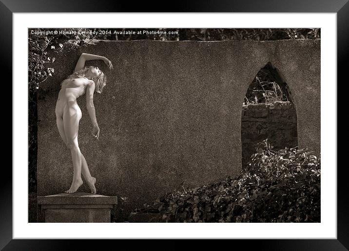 Archway Nude Framed Mounted Print by Howard Kennedy
