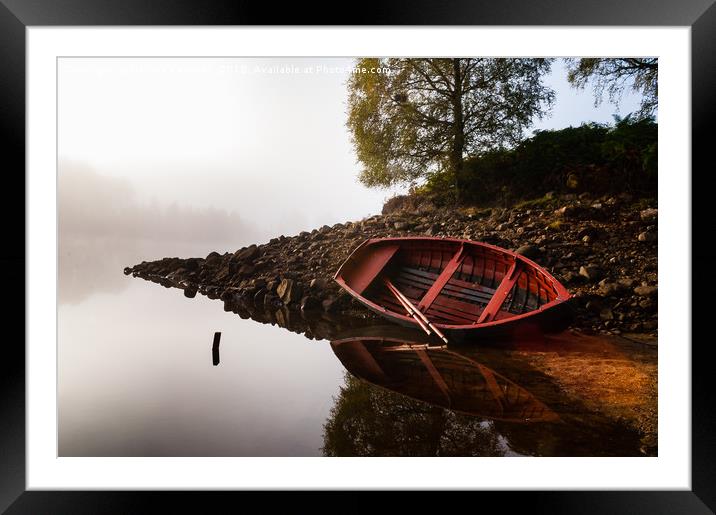Misty Morning on Loch Affric Framed Mounted Print by Howard Kennedy
