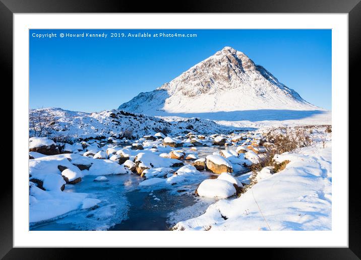 Winter in the Highlands Framed Mounted Print by Howard Kennedy