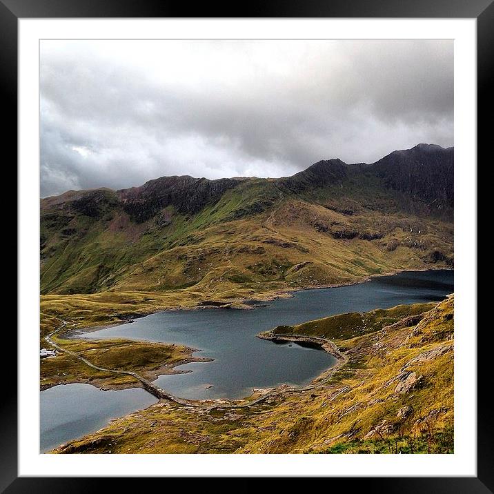  Snowdon Framed Mounted Print by Richard Hammersley