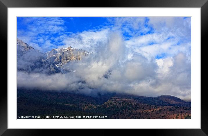 In the fog Framed Mounted Print by Paul Piciu-Horvat