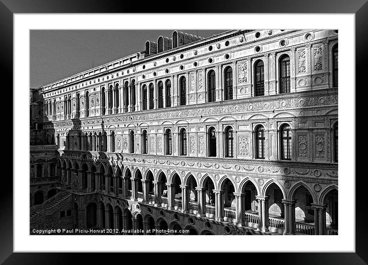 Doge's palace interior court Framed Mounted Print by Paul Piciu-Horvat