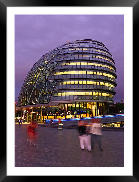 London City Hall @ Dusk Framed Mounted Print by Paul Piciu-Horvat
