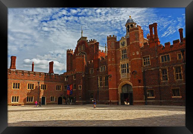 Hampton Court Palace - Base Court Framed Print by Paul Piciu-Horvat