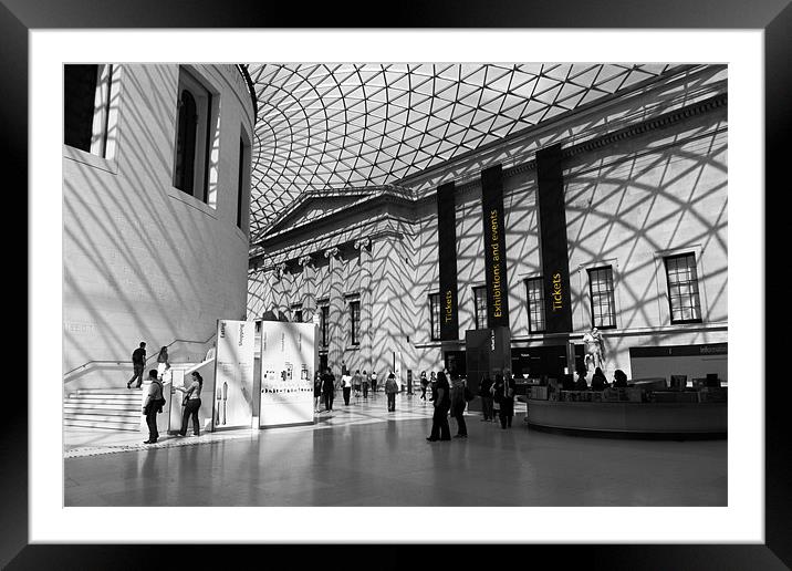 Inside the British Museum Framed Mounted Print by Paul Piciu-Horvat