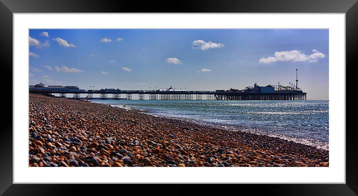 Brighton Pier & Beach Framed Mounted Print by Paul Piciu-Horvat