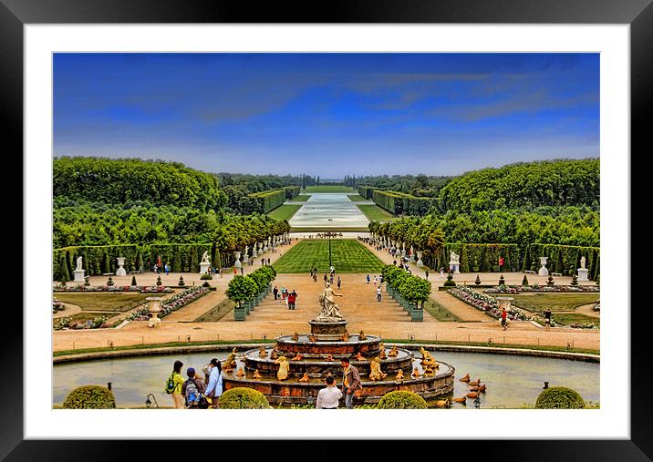 Versailles Gardens Framed Mounted Print by Paul Piciu-Horvat