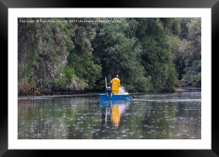 Paddling through the Danube Delta Framed Mounted Print by Paul Piciu-Horvat
