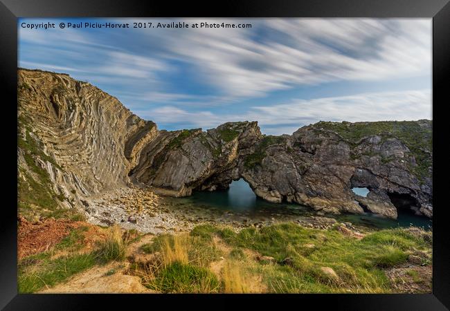 Stair Hole and Lulworth Crumple Framed Print by Paul Piciu-Horvat