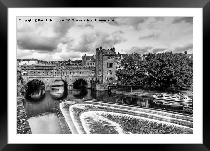 Pulteney Bridge - Bath Framed Mounted Print by Paul Piciu-Horvat
