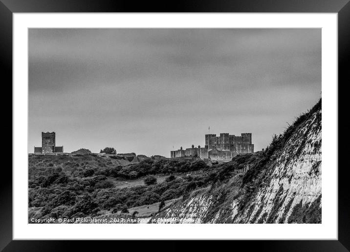 Dover Castle & White Cliffs Framed Mounted Print by Paul Piciu-Horvat