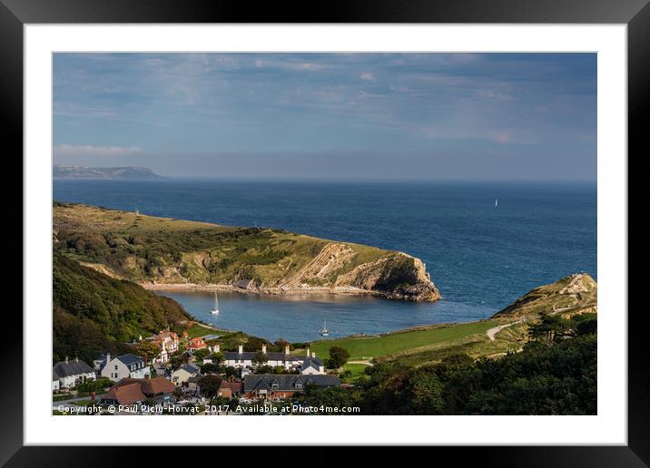 Lulworth Cove & West Lulworth Framed Mounted Print by Paul Piciu-Horvat