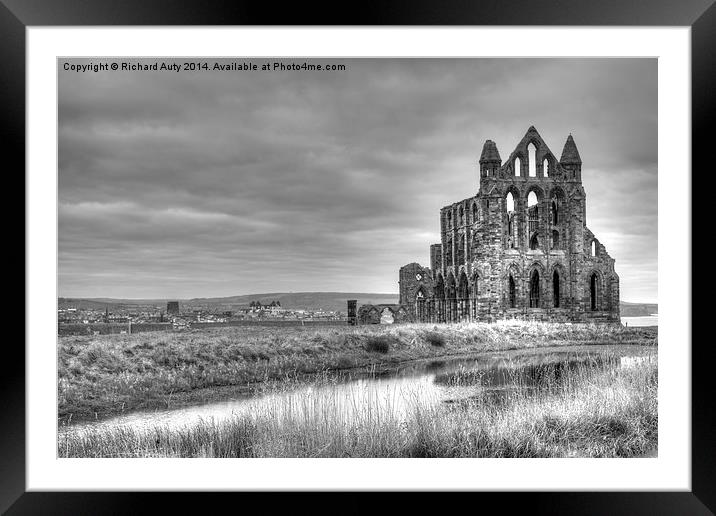  Whitby Abbey Framed Mounted Print by Richard Auty