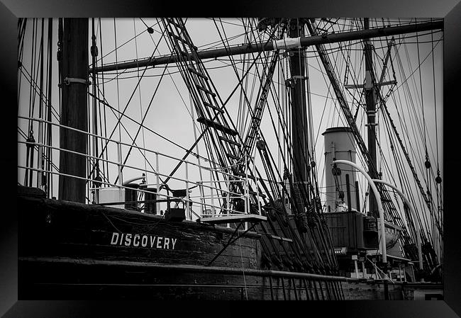 RRS Discovery Framed Print by Stuart Sinclair