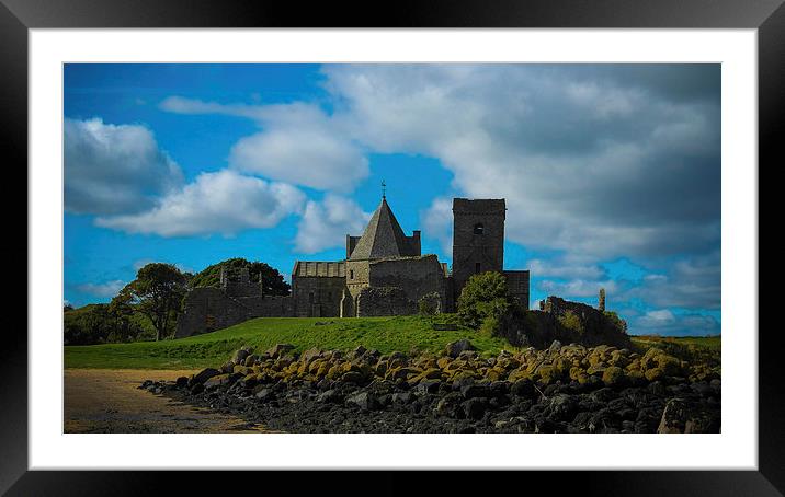 Inchcolm Abbey Framed Mounted Print by Stuart Sinclair