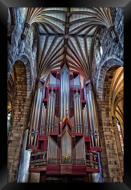 Pipe Organ  Framed Print by Stuart Sinclair