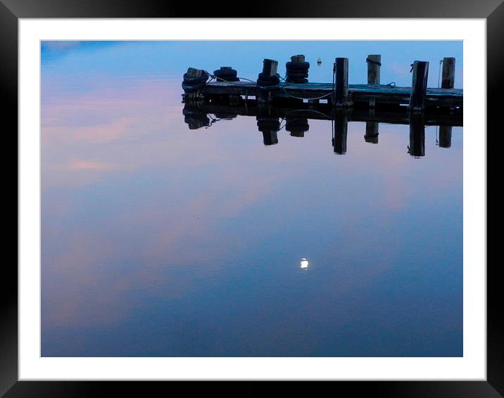  The Moon in Puccini's Lake Framed Mounted Print by Paola Iacopetti