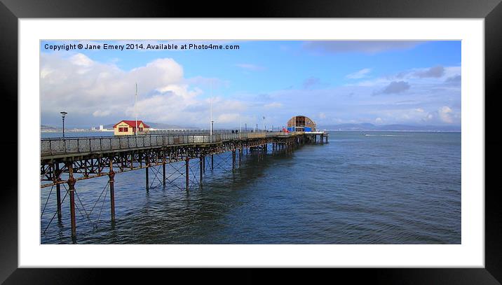  Mumbles Pier and New Lifeboat House Framed Mounted Print by Jane Emery