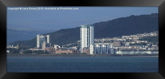  Swansea Framed Print by Jane Emery