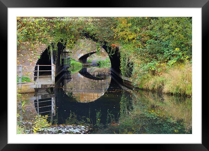  Port Tennent Canal - Times Past Framed Mounted Print by Jane Emery