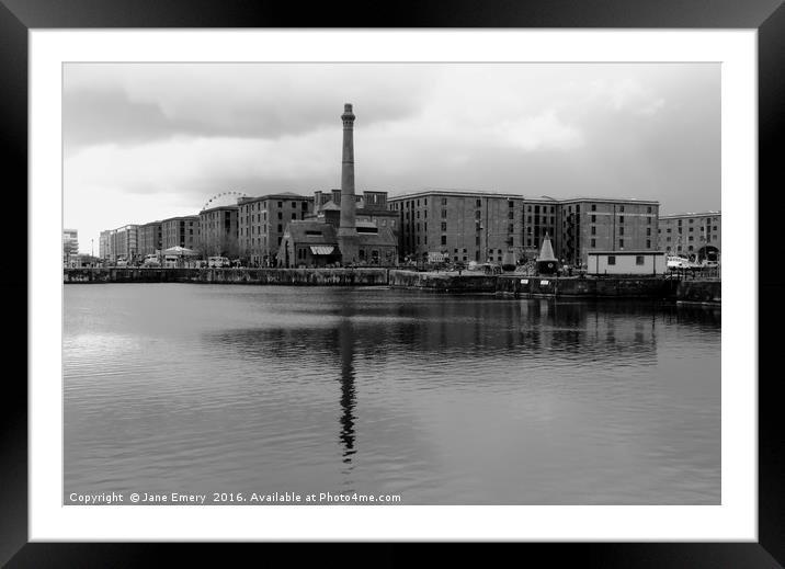 The Albert Dock, Liverpool Framed Mounted Print by Jane Emery