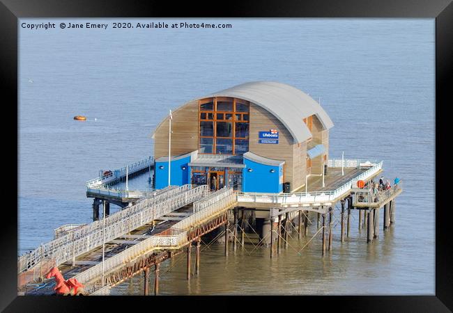 RNLA Mumbles Lifeboat Station Framed Print by Jane Emery