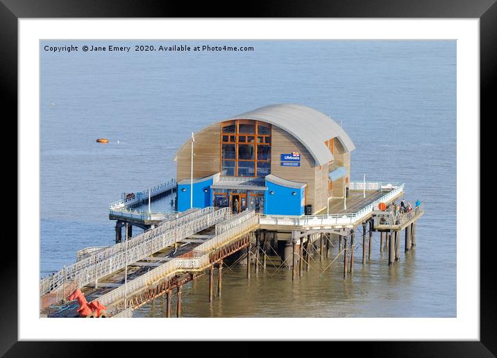 RNLA Mumbles Lifeboat Station Framed Mounted Print by Jane Emery